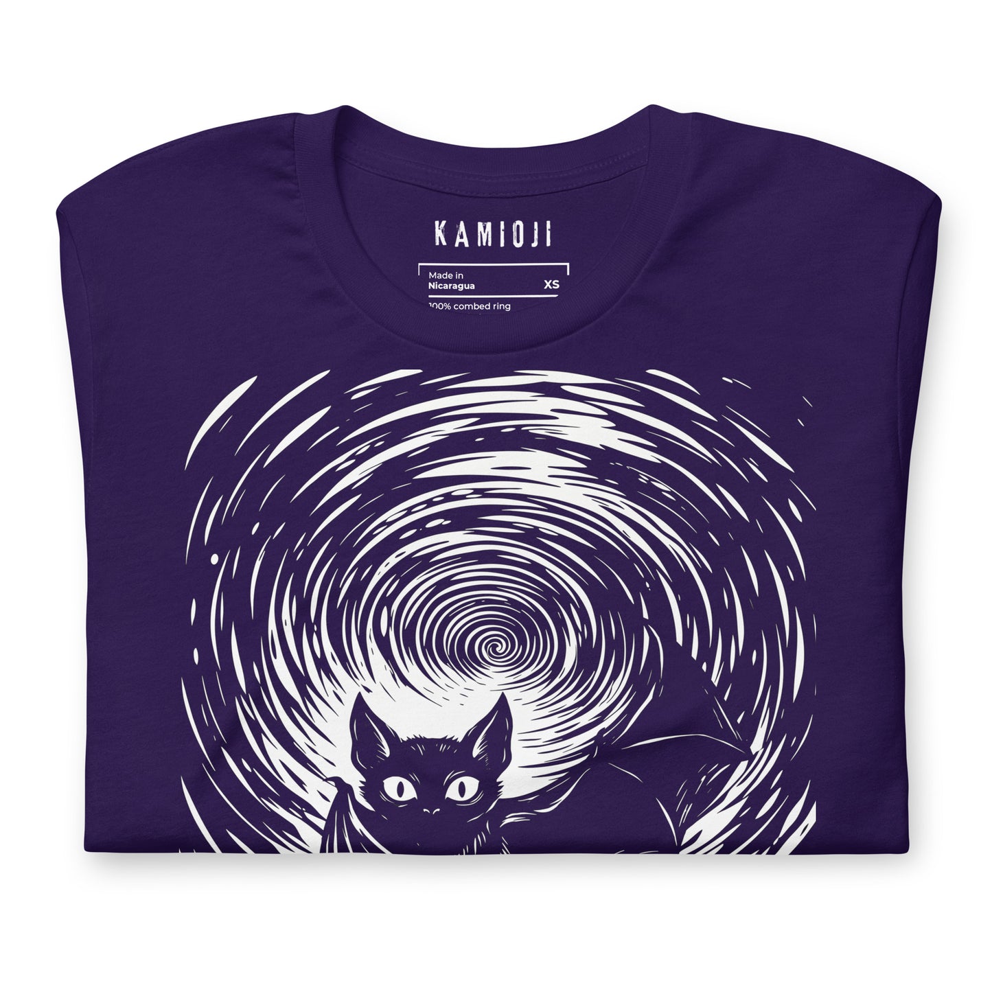occult bat graphic tee with bold white linework on black alternative t shirt