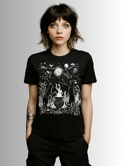 Celestial Cat Coven T-Shirt