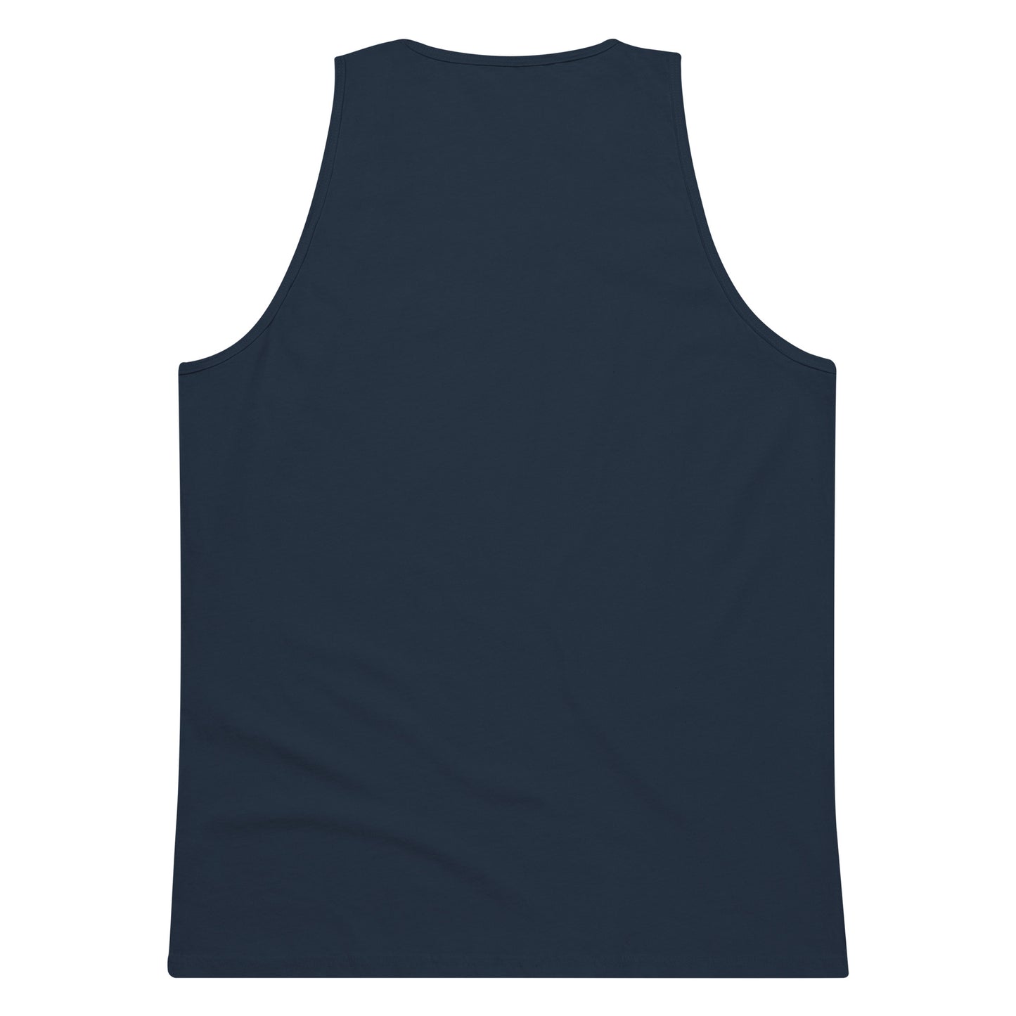 Alternative graphic tank featuring a humorous raccoon illustration, perfect for fans of trash panda memes and funny animal apparel | Colour: Navy