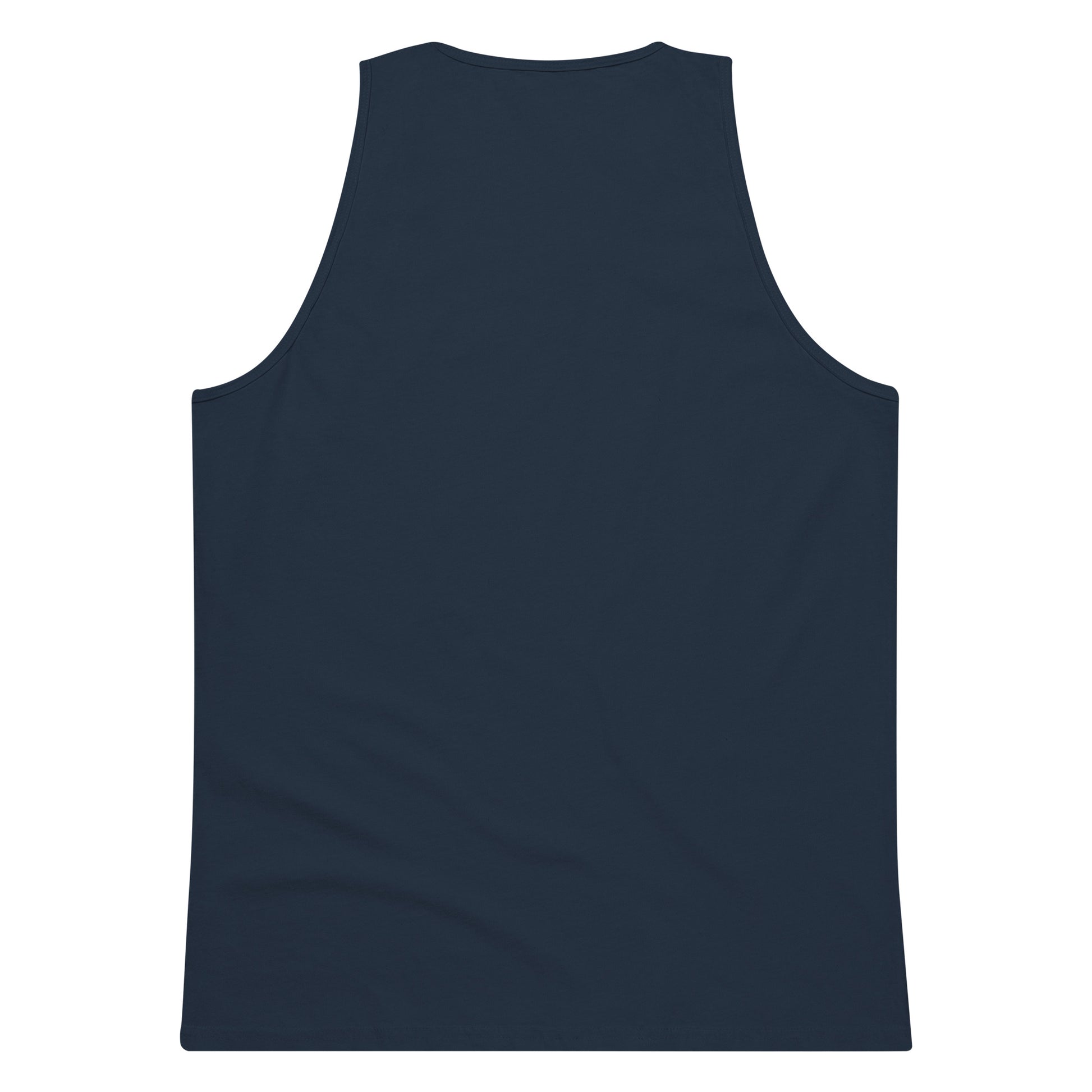 Alternative graphic tank featuring a humorous raccoon illustration, perfect for fans of trash panda memes and funny animal apparel | Colour: Navy