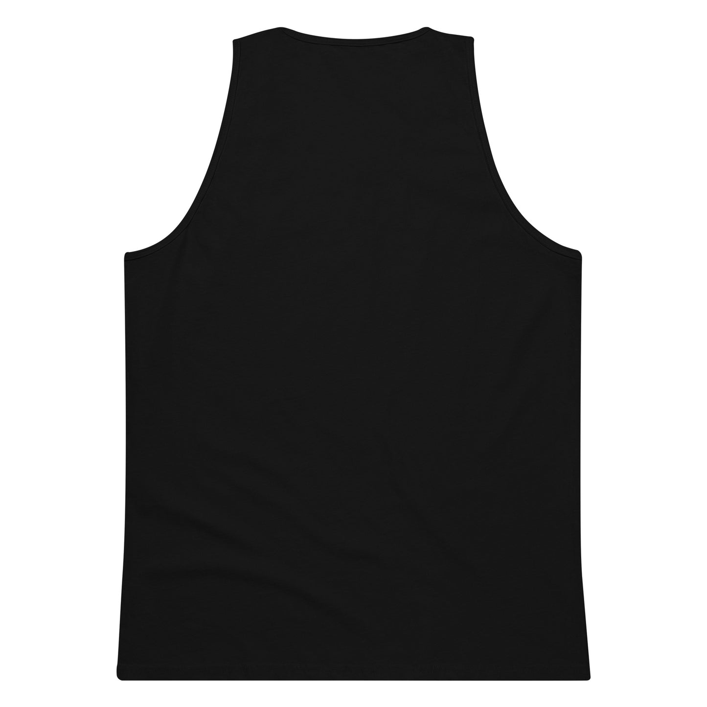 Dark humour graphic tank featuring a wide-eyed raccoon design for fans of funny animal clothing and alternative fashion | Colour: Black