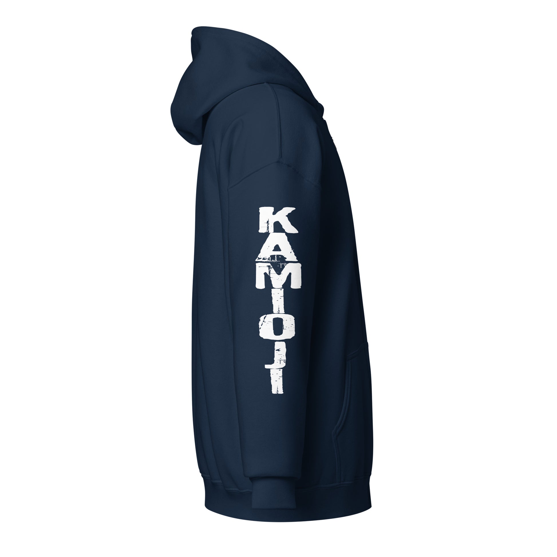 Cryptid lover zip hoodie with mysterious creature design inspired by urban legends, paranormal stories, and monster folklore. | Colour: Navy
