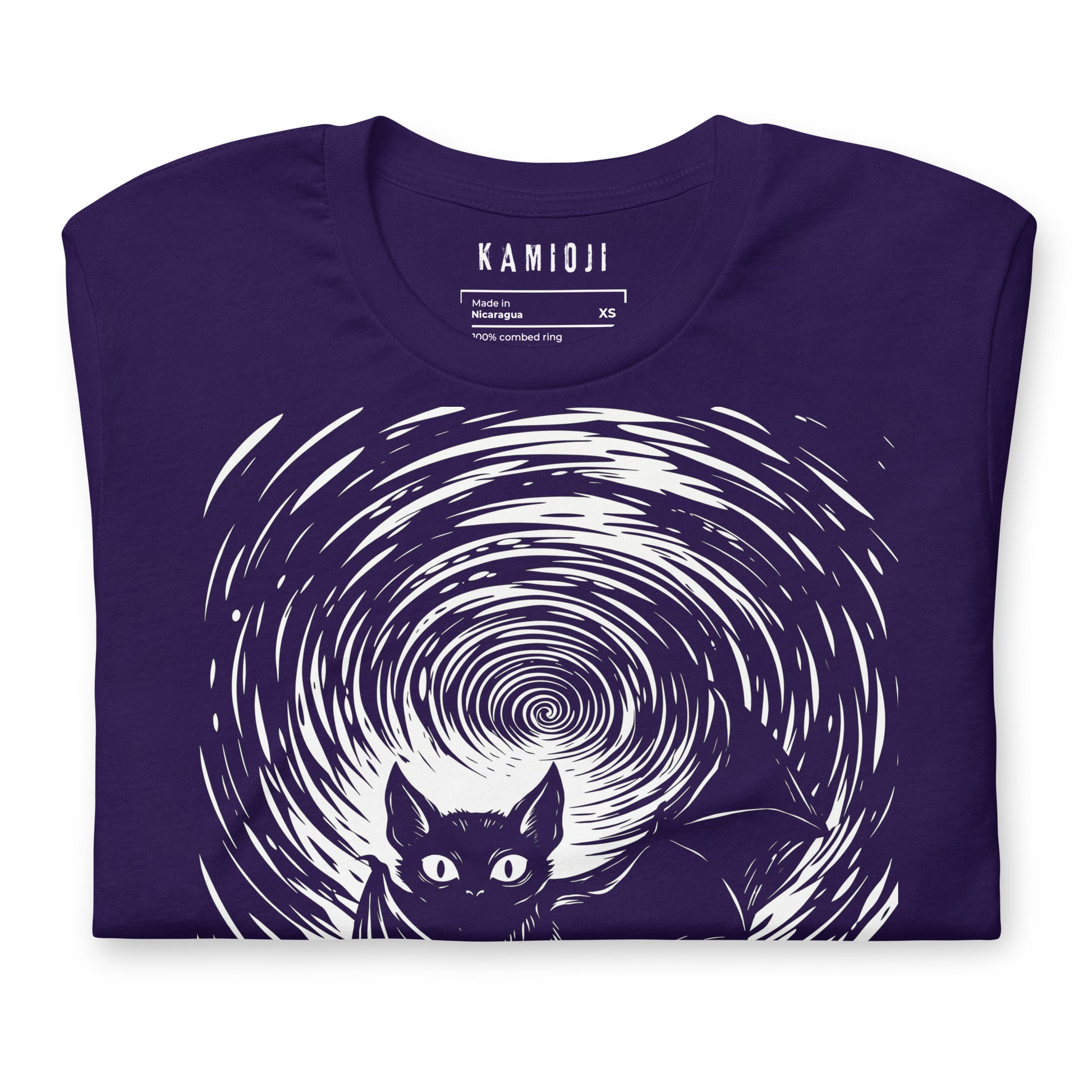 occult bat graphic tee with bold white linework on black alternative t shirt